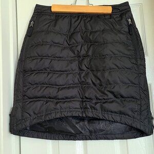 SKHOOP Down Puffer Black Quilted Short Skirt - ski/snow